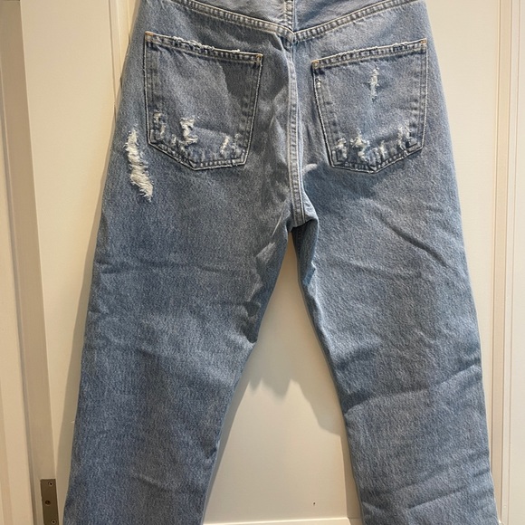 NWT.  Agolde 90’s mid-rise loose.  Medium blue denim “ Fall Out” - Picture 4 of 7